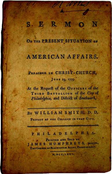 Image of Book: A Sermon on the Present Situation of American Affairs Preached in Christ-Church